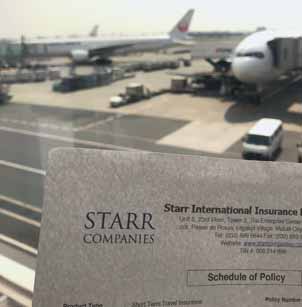 travel insurance policy with a commercial aircraft in the background