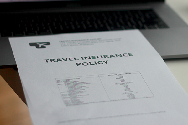 printed travel insurance policy schedule