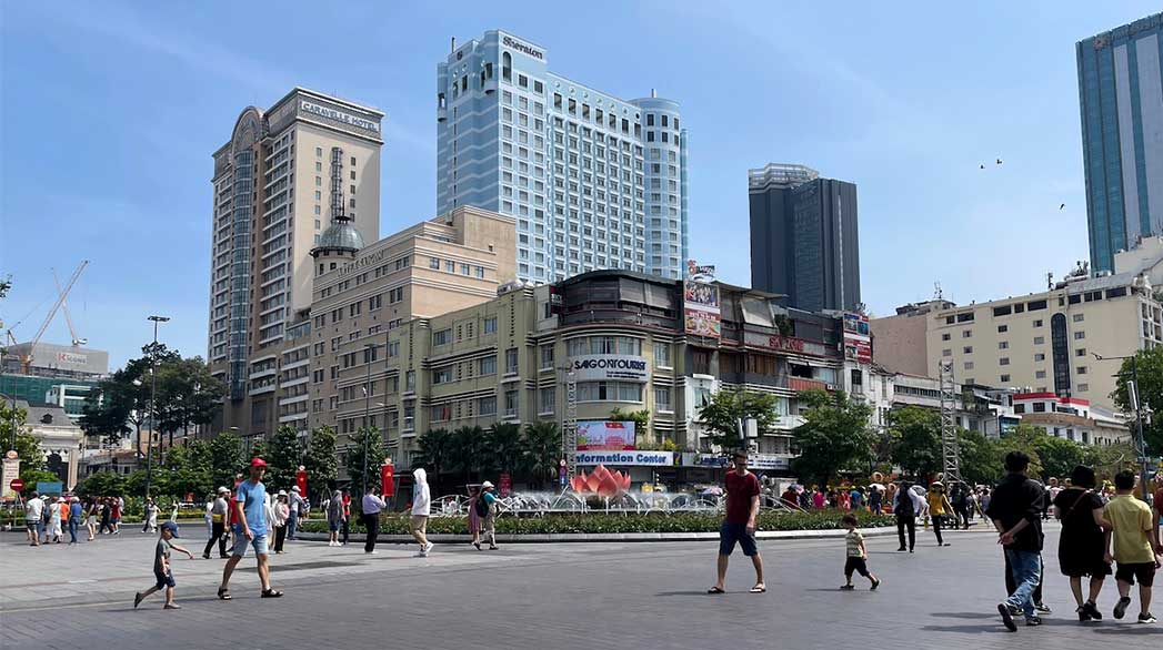 Sunny day in District 1, Ho Chi Minh City, Vietnam