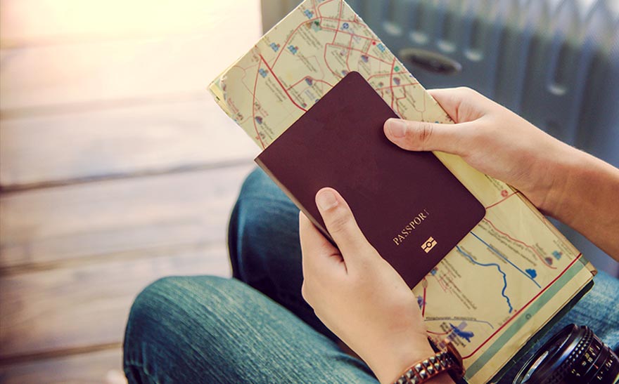 Travel documents, including passport
